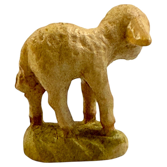 Anri Nativity 3" Scale Lamb Standing Sheep Carved Mini Figurine Italy Animal HTF - Picture 8 of 12